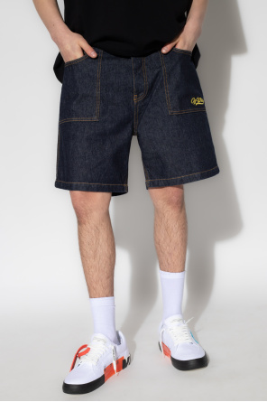 Off-White Denim maxi shorts