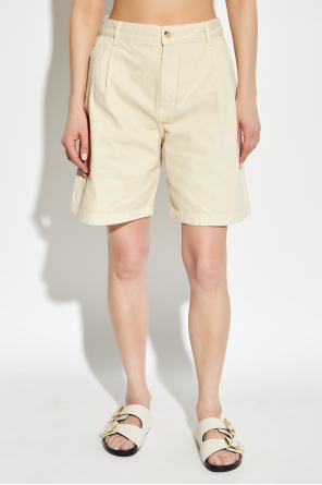 Maison Kitsuné Jeansshorts mit hohem Bund