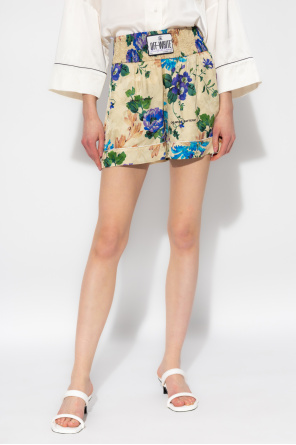 Off-White Shorts with floral motif