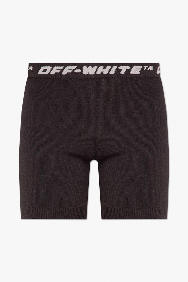 Off-White Short ribbed leggins