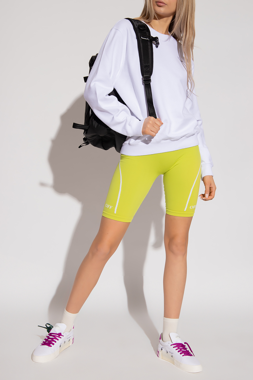 Off-White Short leggings with logo