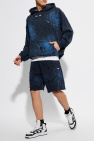 Diesel NAVY BLUE ‘P-CROWN-N2’ cotton shorts