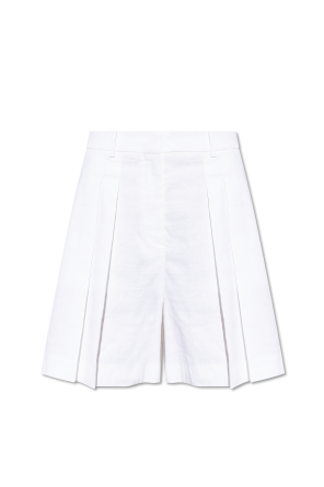 Pleated shorts