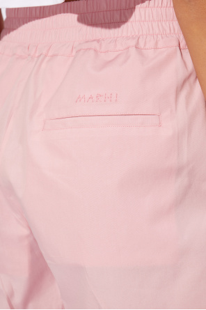 Marni Cotton shorts with logo