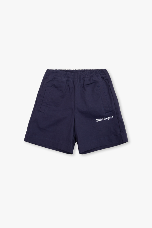Palm Angels Kids Sequin Shorts with logo