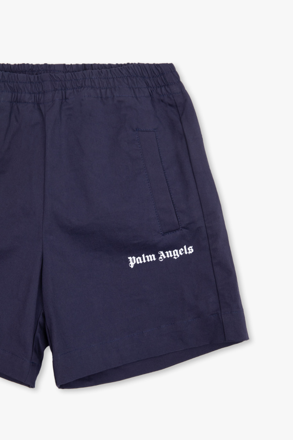 Palm Angels Kids Sequin Shorts with logo