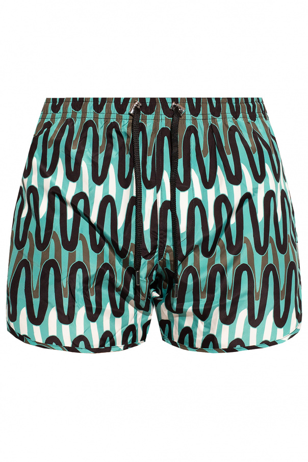Neil Barrett Swim palm shorts