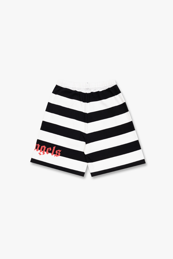 Palm Angels Kids shorts fit with logo