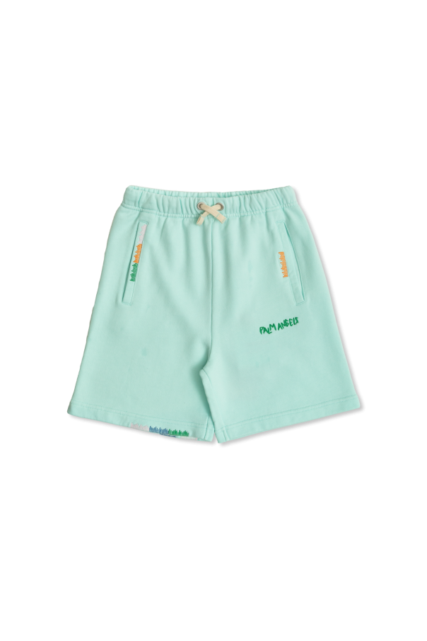 Cotton shorts with logo od Palm Angels Kids