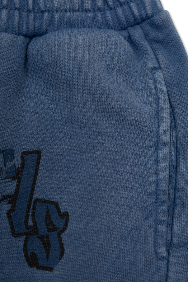 Palm Angels Kids Logo shorts