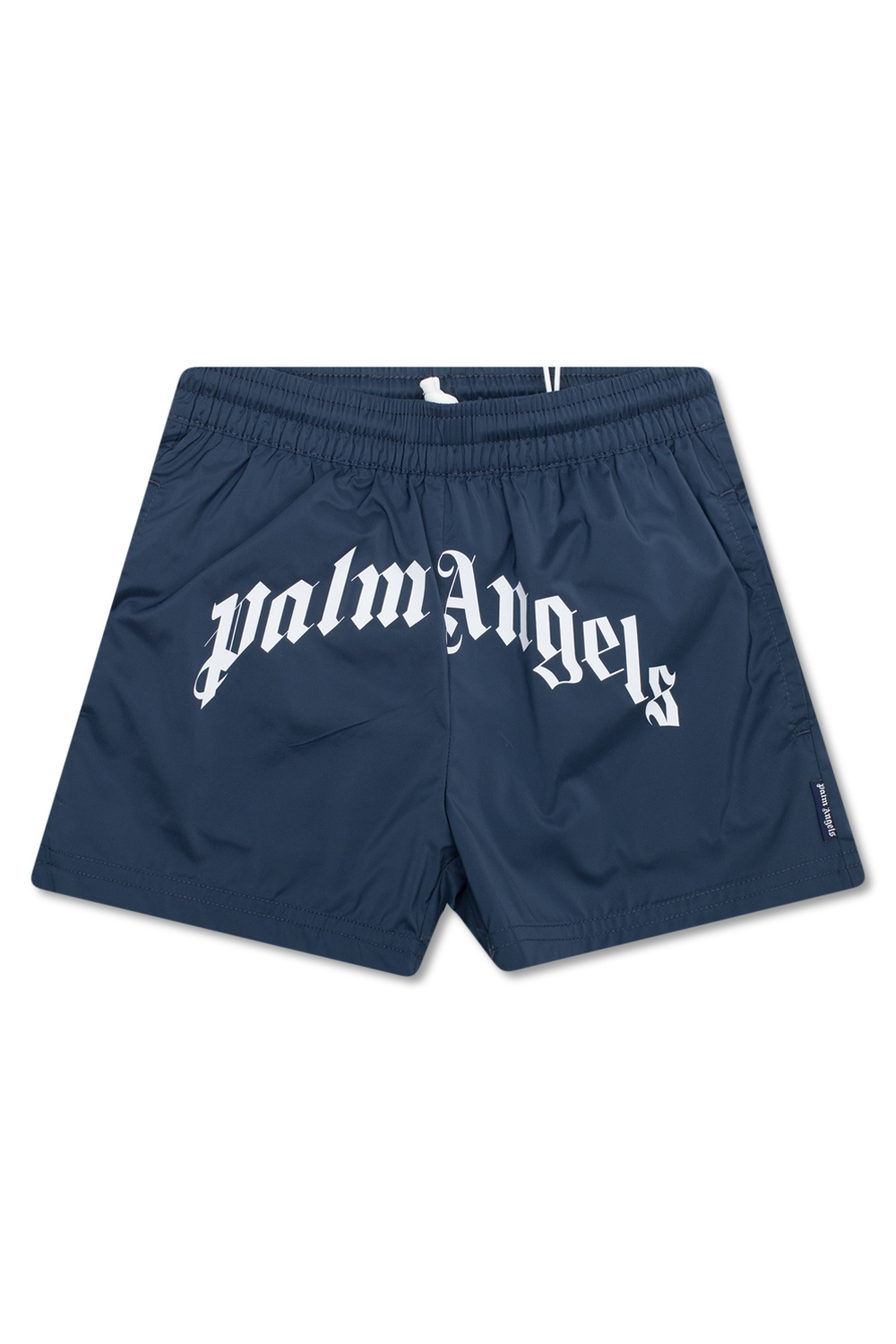 Palm Angels Kids yakuza death core shorts black