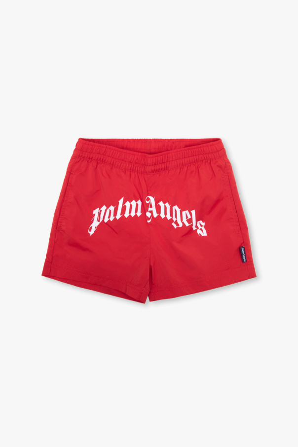 Palm Angels Kids london shorts with logo