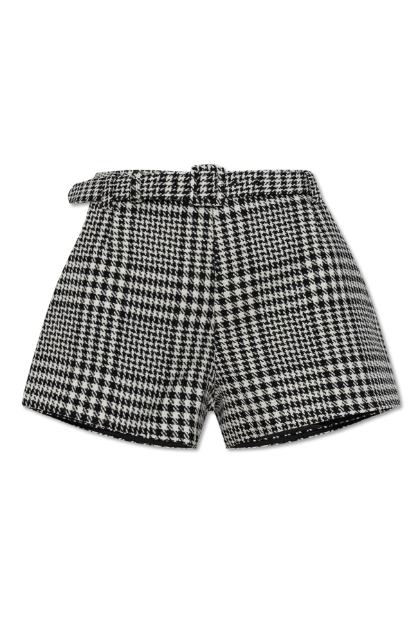 Houndstooth pattern shorts od Self-Portrait