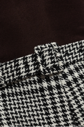 Self-Portrait Pantalones cortos con estampado de pata de gallo