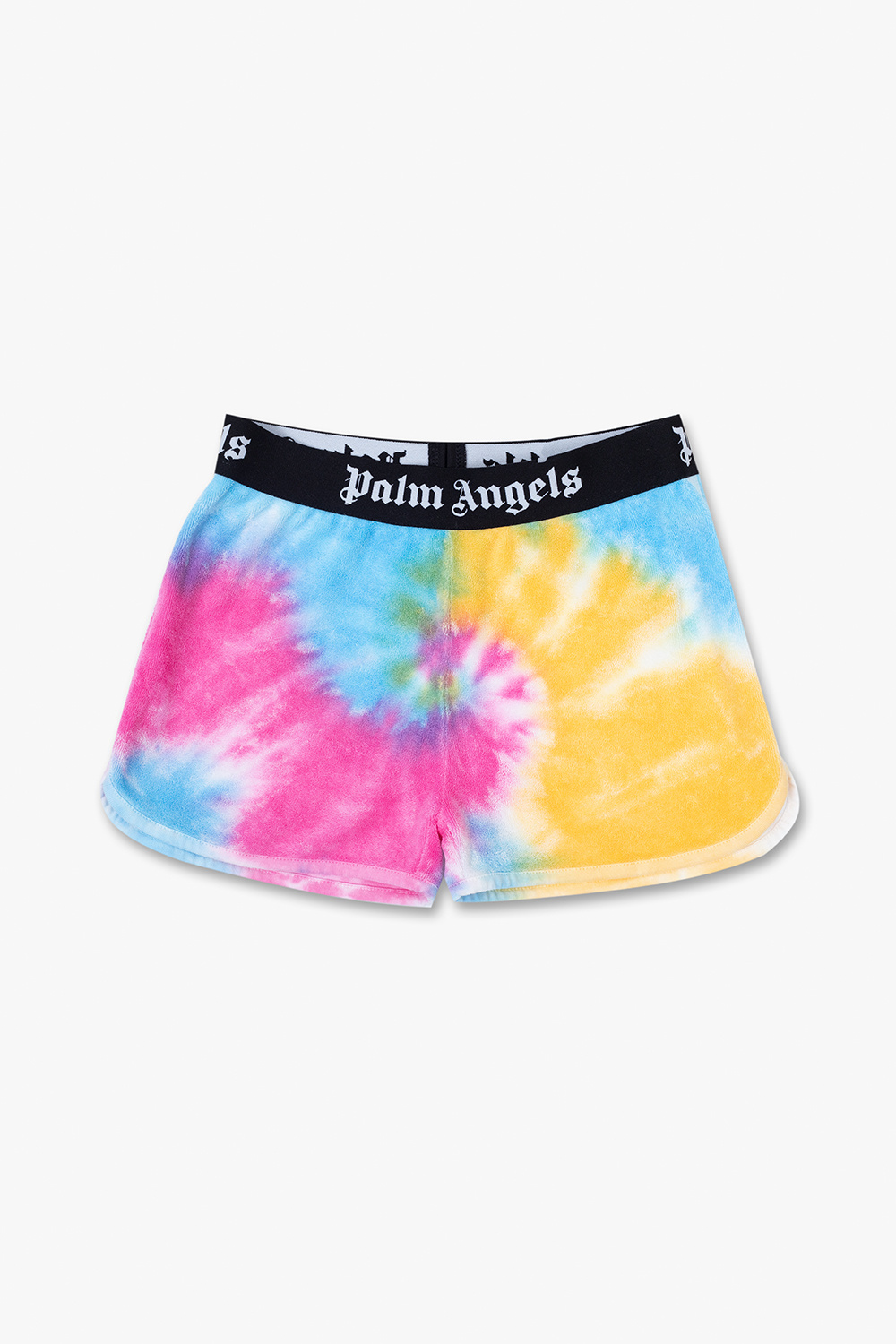 MSGM embroidered high-waist short shorts Shorts with logo