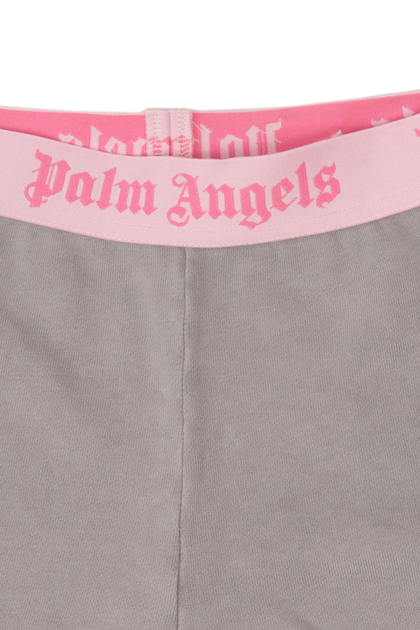 Palm Angels Kids Cotton puff shorts