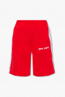 Palm Angels flared shorts with logo