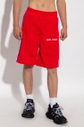 Palm Angels cropped-flare shorts with logo
