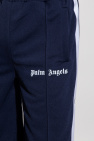 Palm Angels Ribbed shorts with logo