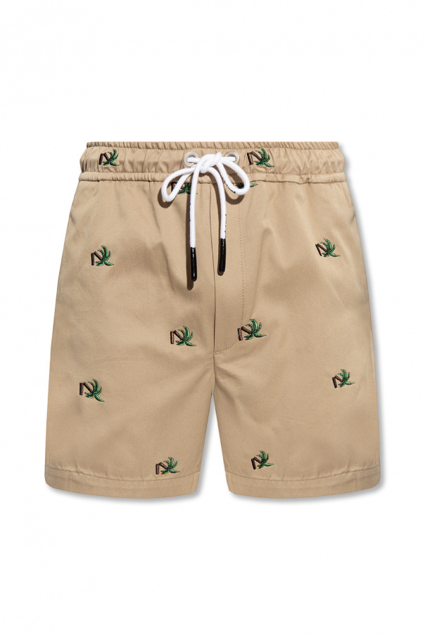 Palm Angels Shorts with floral motif