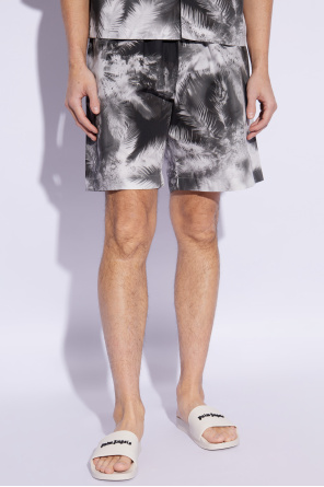 Palm Angels Cotton shorts with print