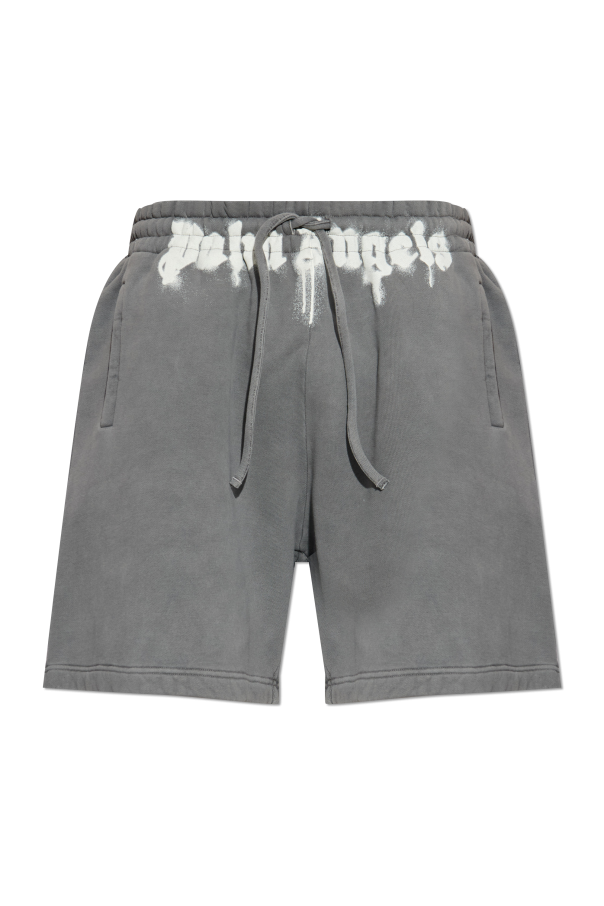 Shorts with printed logo od Palm Angels