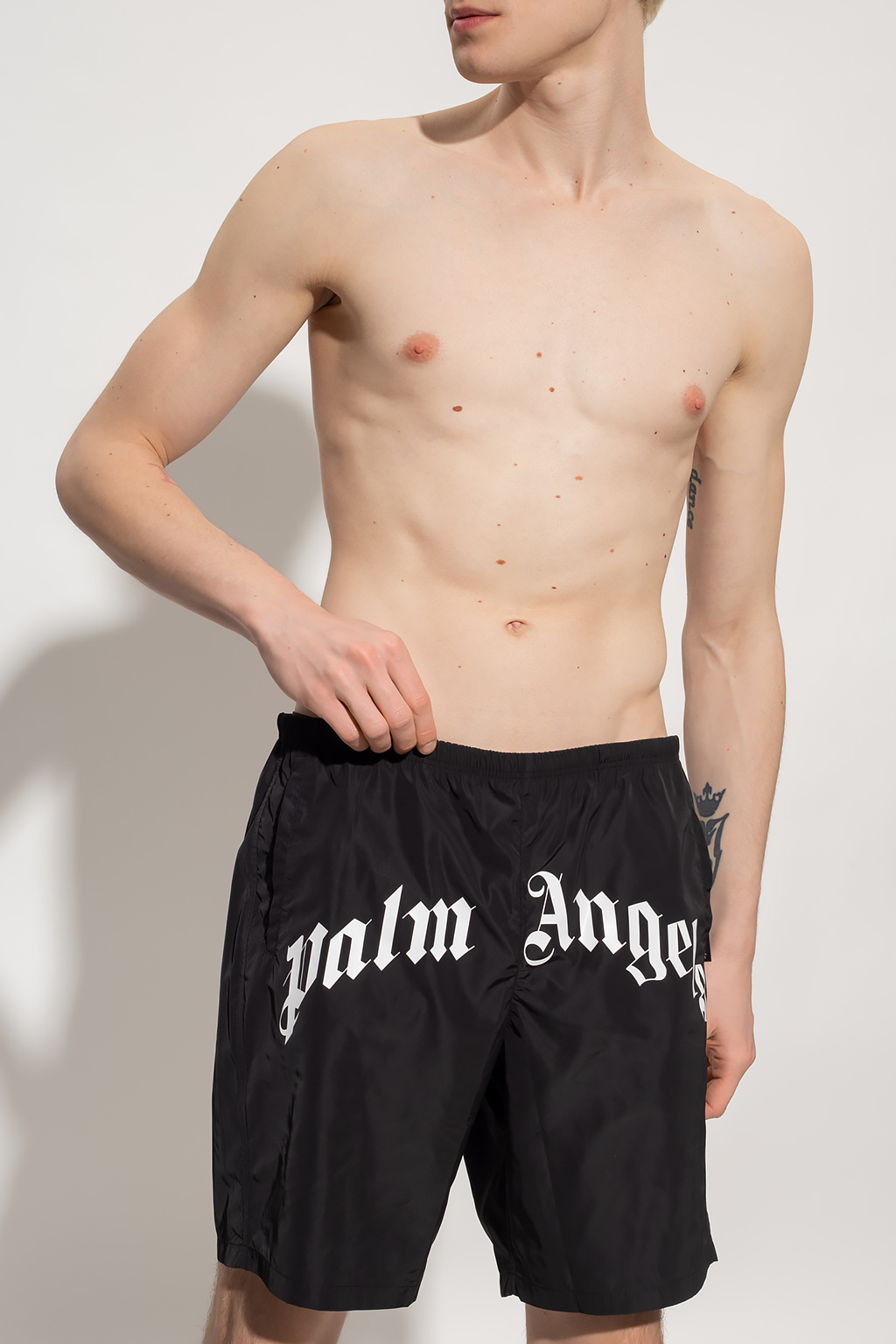 Palm Angels Swimming Orca-print shorts with logo