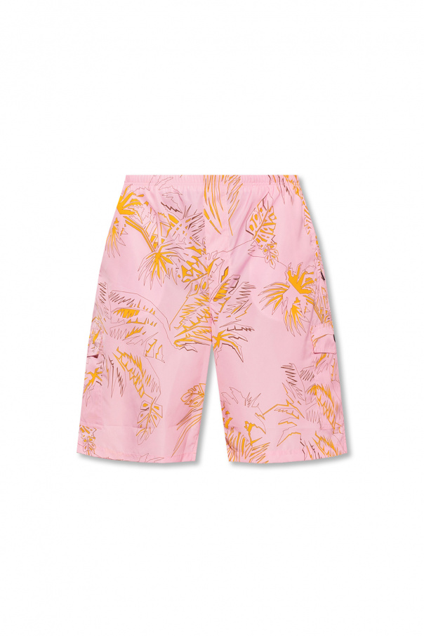 Palm Angels Swimming shorts with palm motif