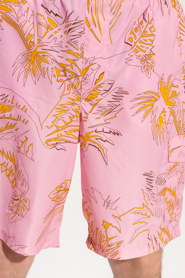 Palm Angels Swimming shorts with palm motif