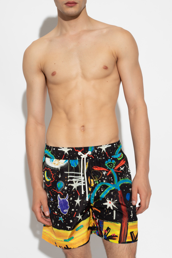 Palm Angels Patterned swimming shorts