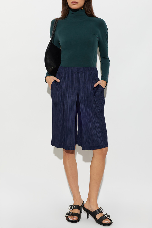 Pleats Please Issey Miyake Pantalones cortos plisados