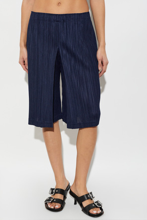 Pleats Please Issey Miyake Pantalones cortos plisados
