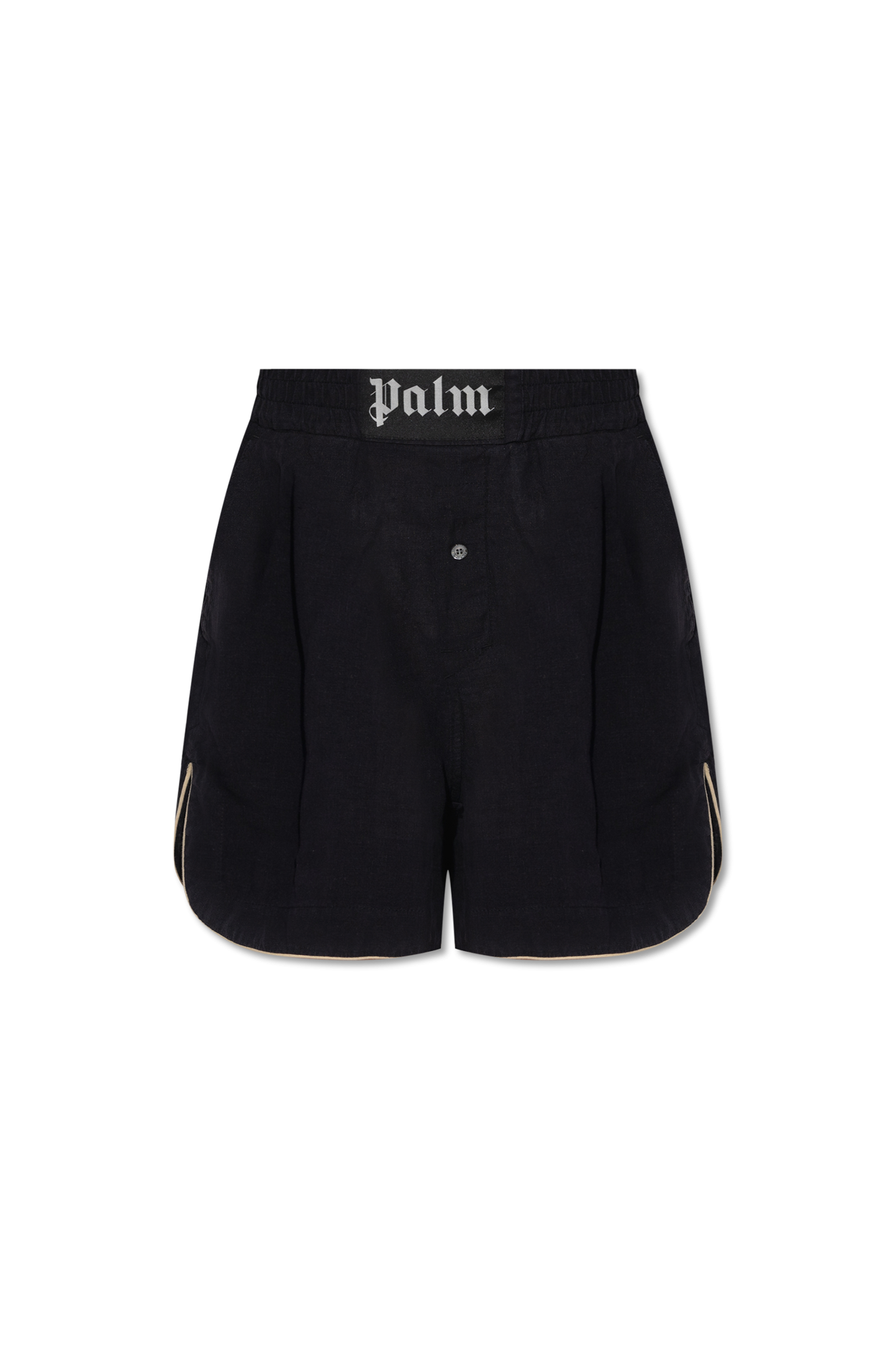 Black Linen shorts Palm Angels - Vitkac Germany