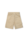 Jacquemus Kids cream Denim shorts