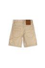 Jacquemus Kids cream Denim shorts