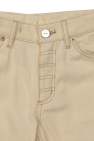 Jacquemus Kids cream Denim shorts