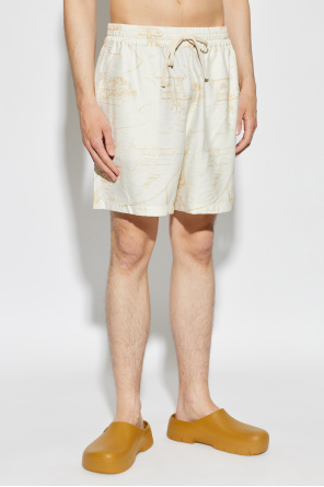 Maison Kitsuné Pantalones cortos con estampado