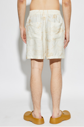Maison Kitsuné Pantalones cortos con estampado