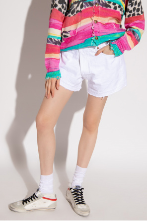 R13 Shorts with asymmetric closure