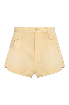 High-waisted shorts