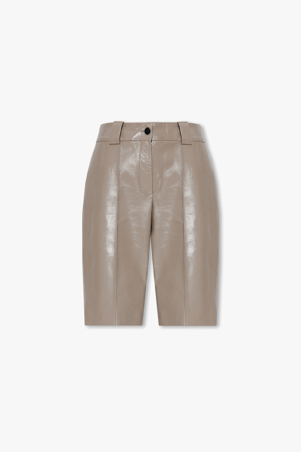 The Mannei ‘Kozani’ leather shorts