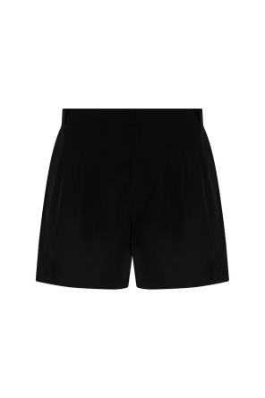 Pleated shorts