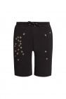 John Richmond Appliquéd sweat shorts