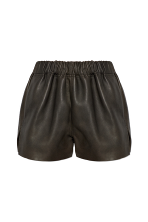 Leather shorts