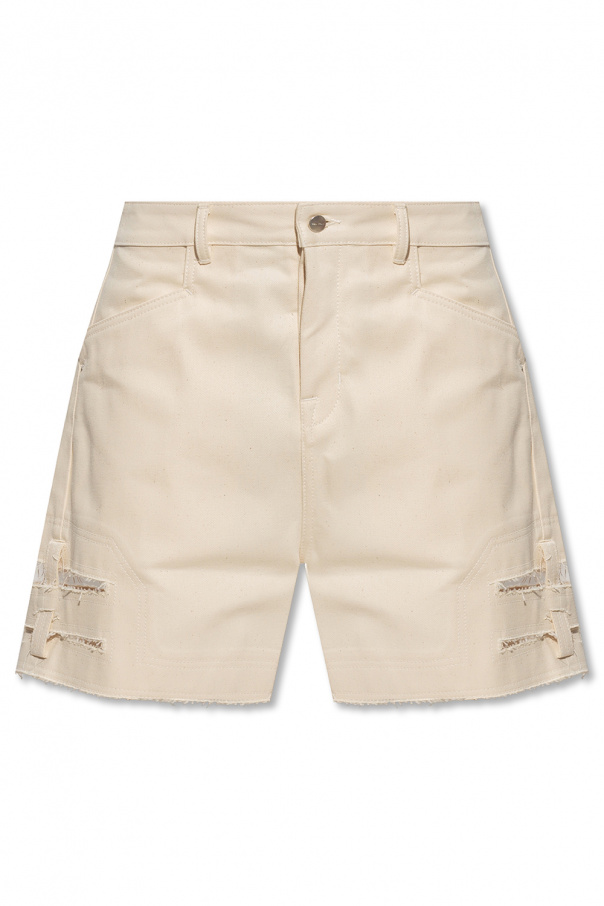 Rick Owens Cut-out denim shorts