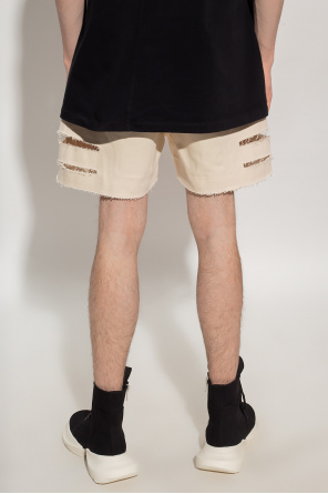 Rick Owens Cut-out denim shorts