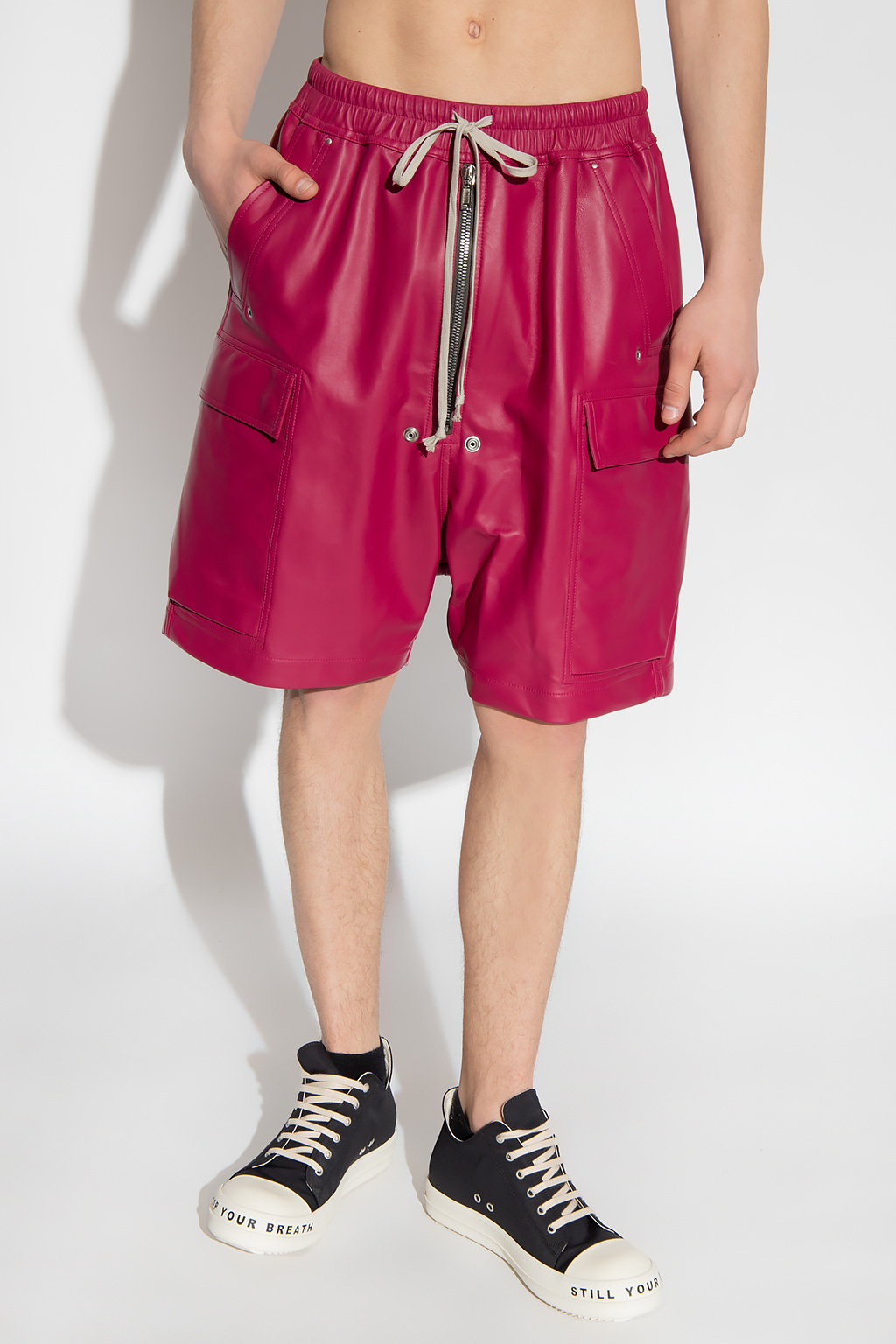 Rick Owens Leather shorts