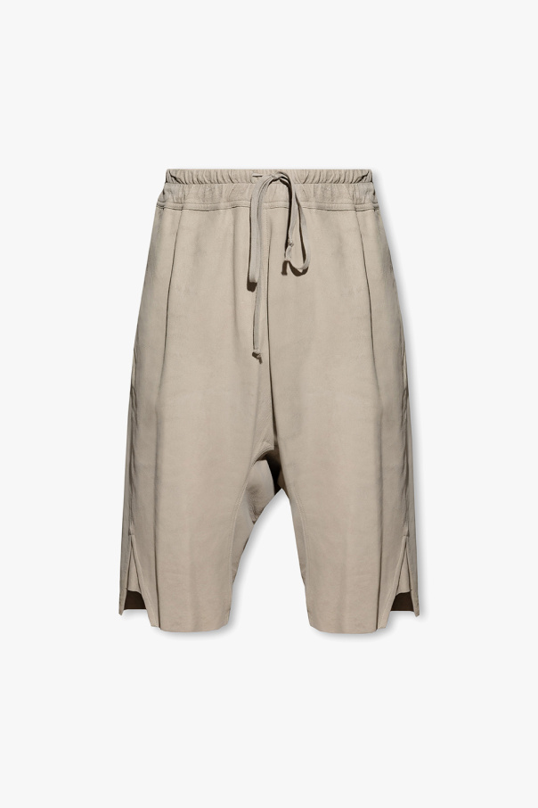 Rick Owens Leather Scanton shorts