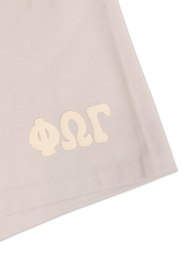 Fear Of God Essentials Kids Bawełniane szorty z nadrukiem