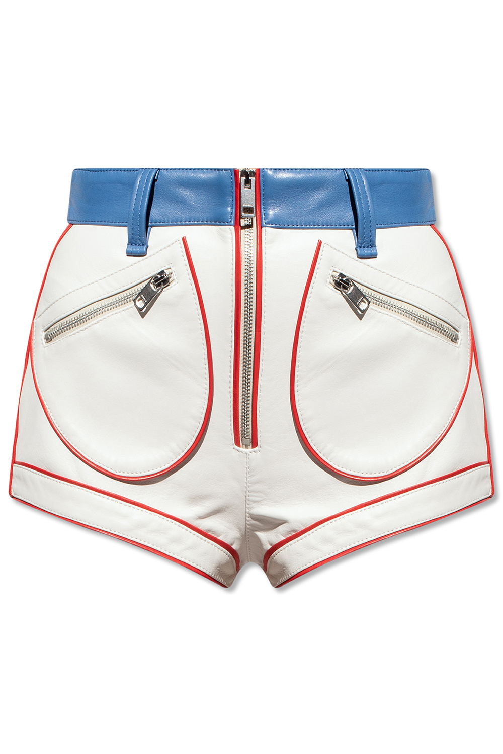 Diesel ‘S-Lime’ leather bright shorts